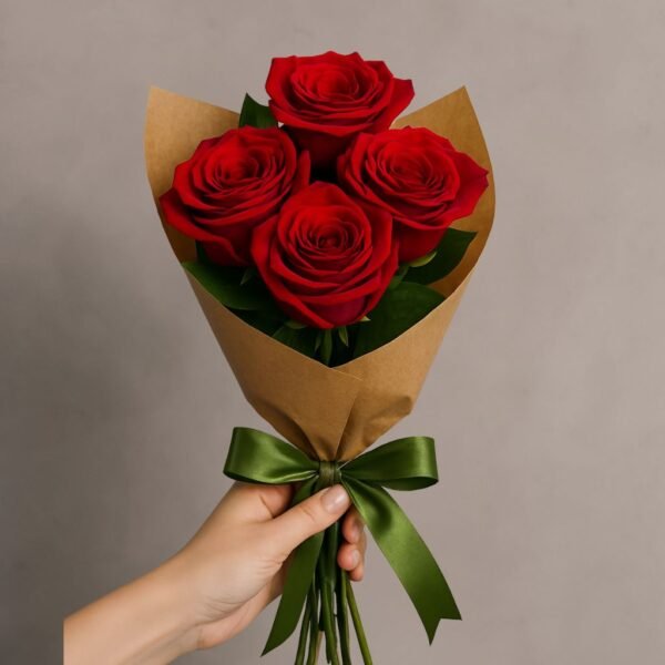 4 Rosas Vermelhas